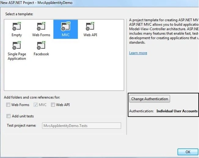 Mvc Template Authentication