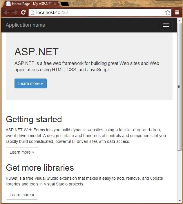Responsive Home Page