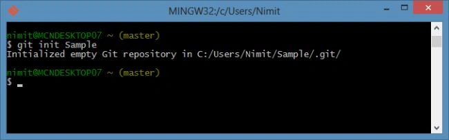 Init on git