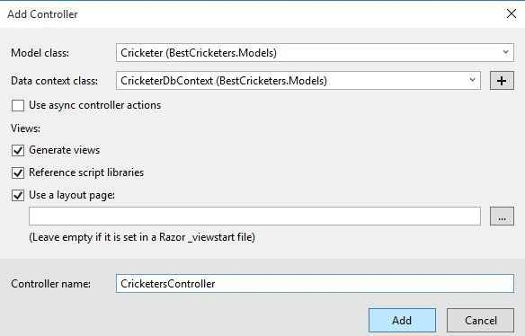 Adding Controller