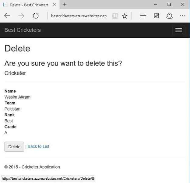 Delete Operation