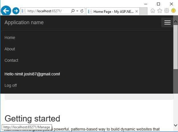 User Login in Web App