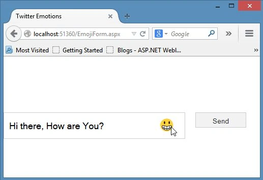 Clicking Twitter Emoji