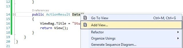 Adding View