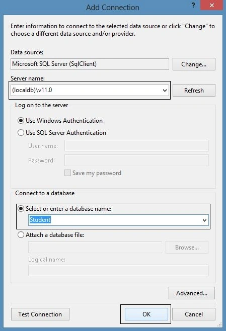 Defining Connection Properties