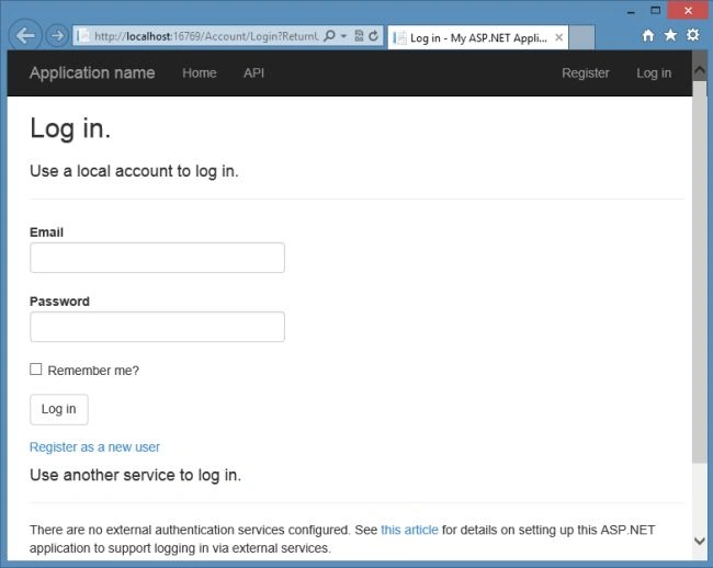 SPA Application in VS 2013