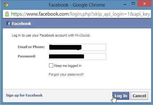 Facebook Credentials