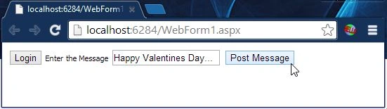 Message to Posting User Wall