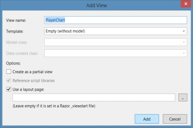 Adding View