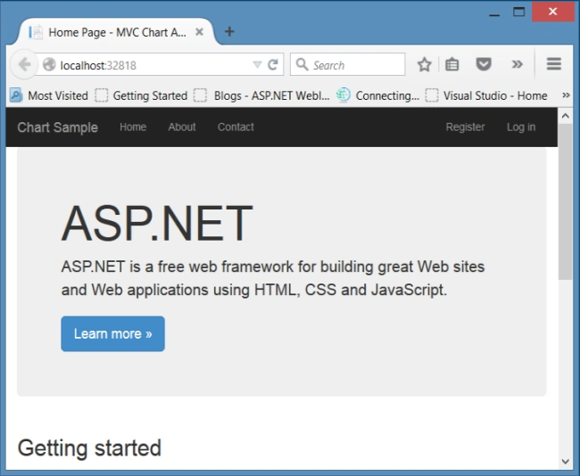 Mvc App Start Page