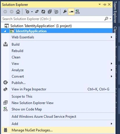 Manage NuGet Package