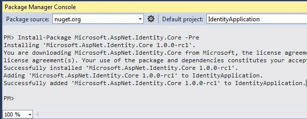 Package Manager Console