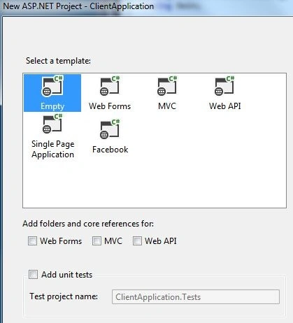 Empty project template