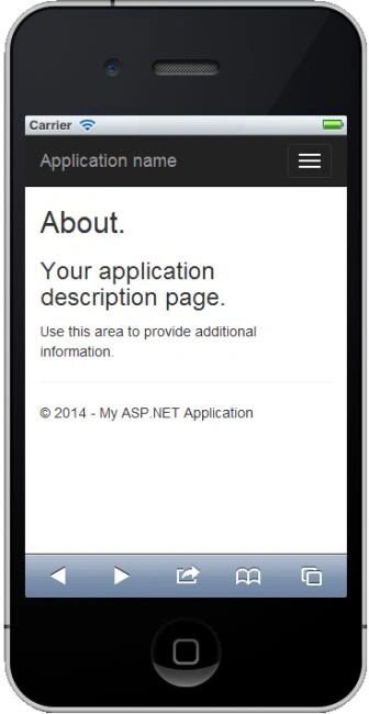 Application Desktop View in Mobile