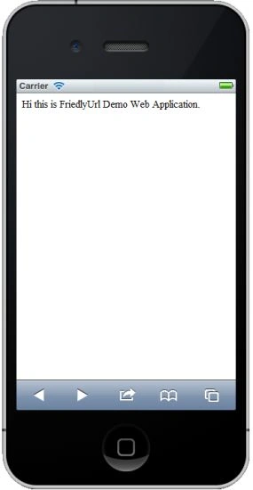 WebForm in iPhone simulator