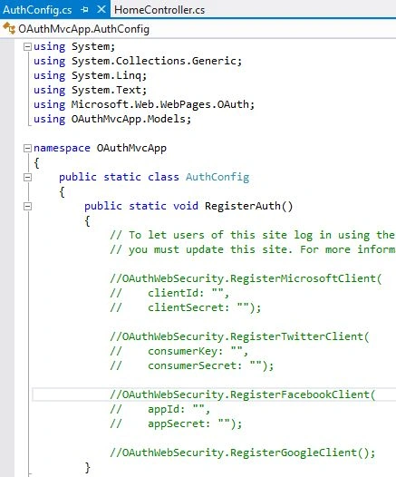 Facebook Authentication