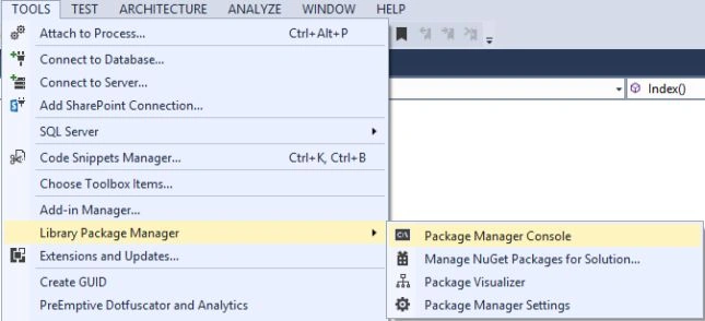 Package Manager Console
