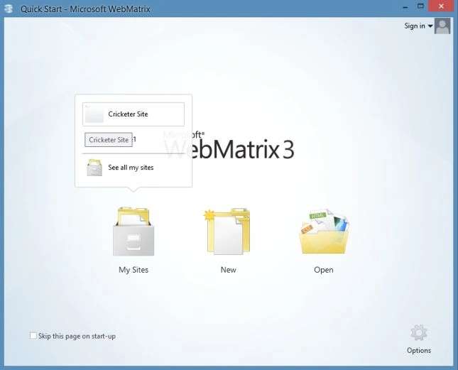 Open WebSite