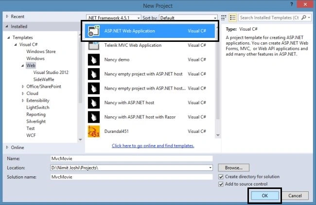 Creating Web Application