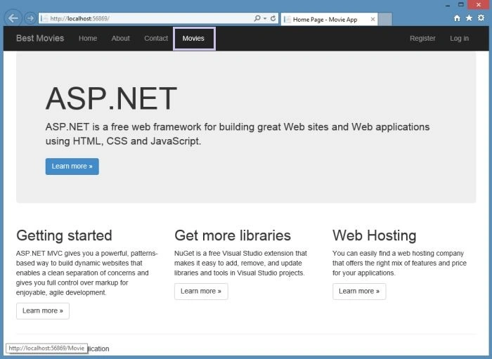 MVC Home Page