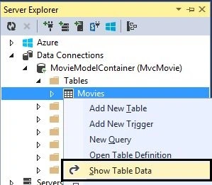 Show Table Data