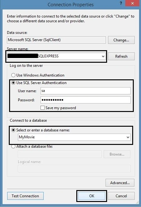 Specifying Connection Properties