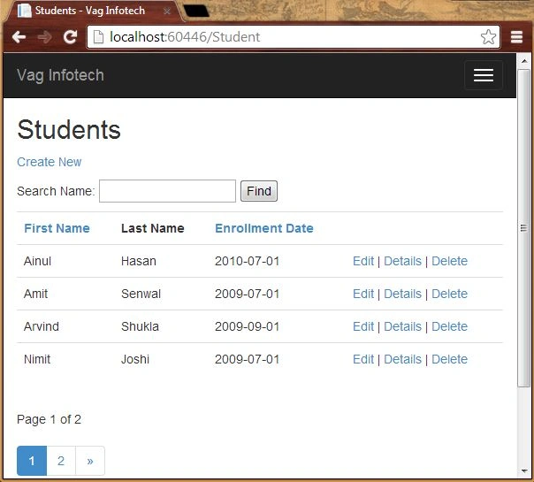 Validation in Mvc Page