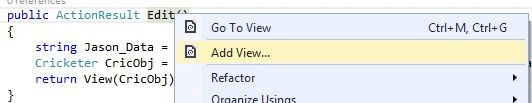 Adding View from Controller