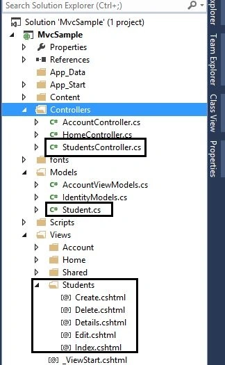 Solution Explorer