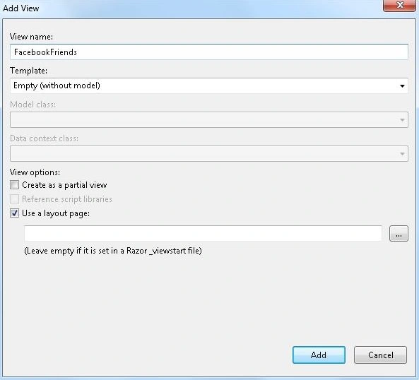 Add View Wizard