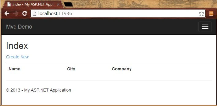 MVC 5 Bootstrap
