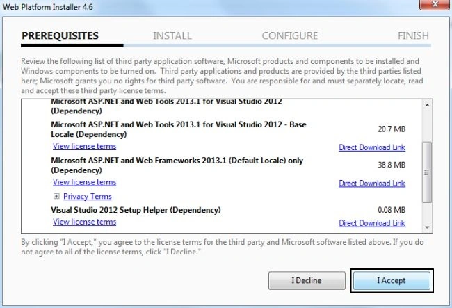 Web Tools Options