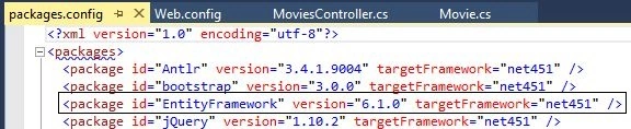Entity Framework Package