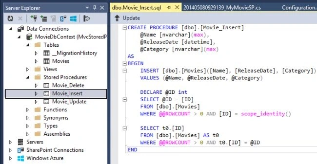 Stored Procedure in Entity Framework
