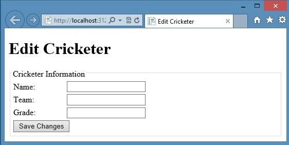 Update Cricketer
