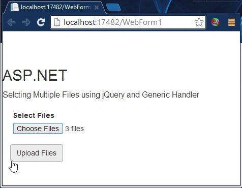 Selecting Multiple Files