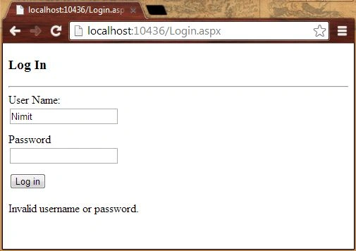 Login Page
