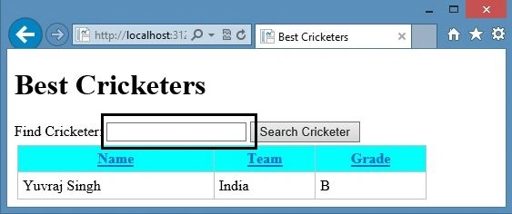 Search record empty