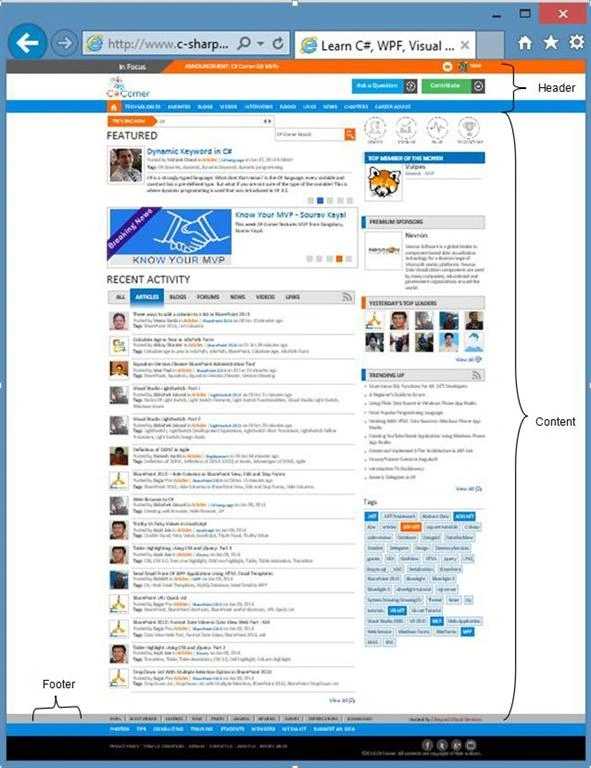 WebSite Layout