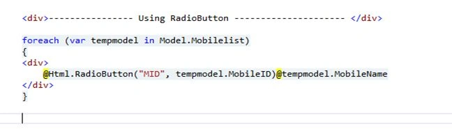 Calling RadioButton