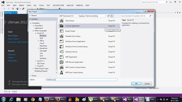 Create Client Program