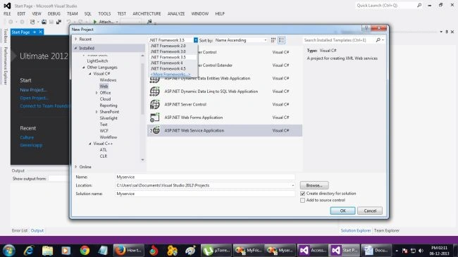 WEB Service Application