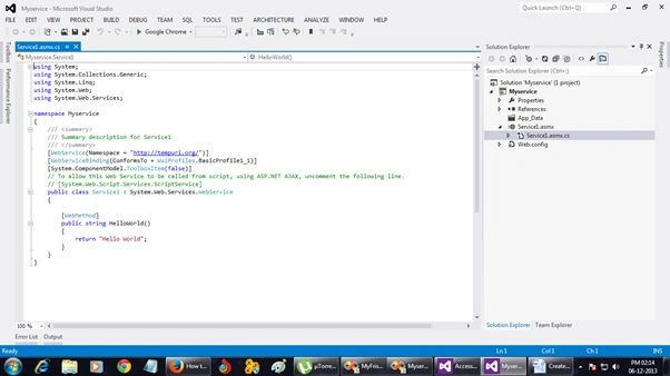 WEB Service Method
