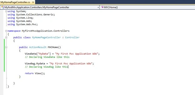 ViewData and ViewBag