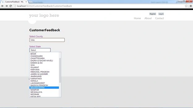 States Dropdown