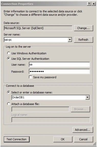 Entity Data Model Wizard 