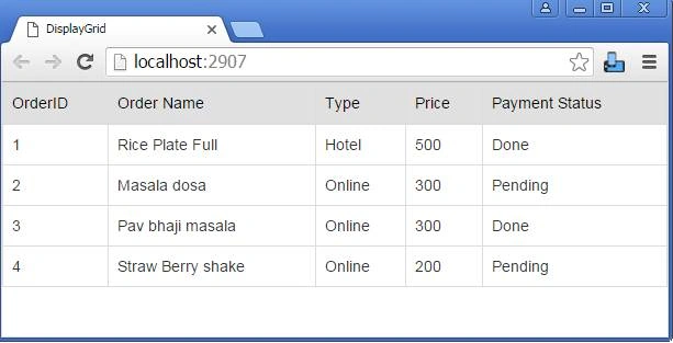 WebGrid