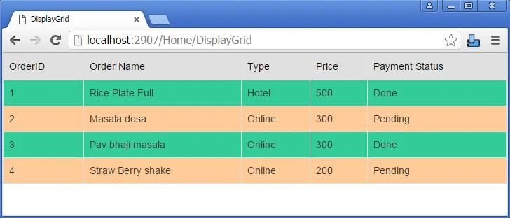 WebGrid