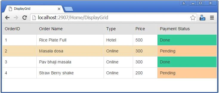 WebGrid
