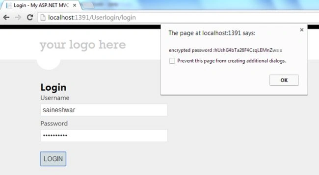 Password Encrypted